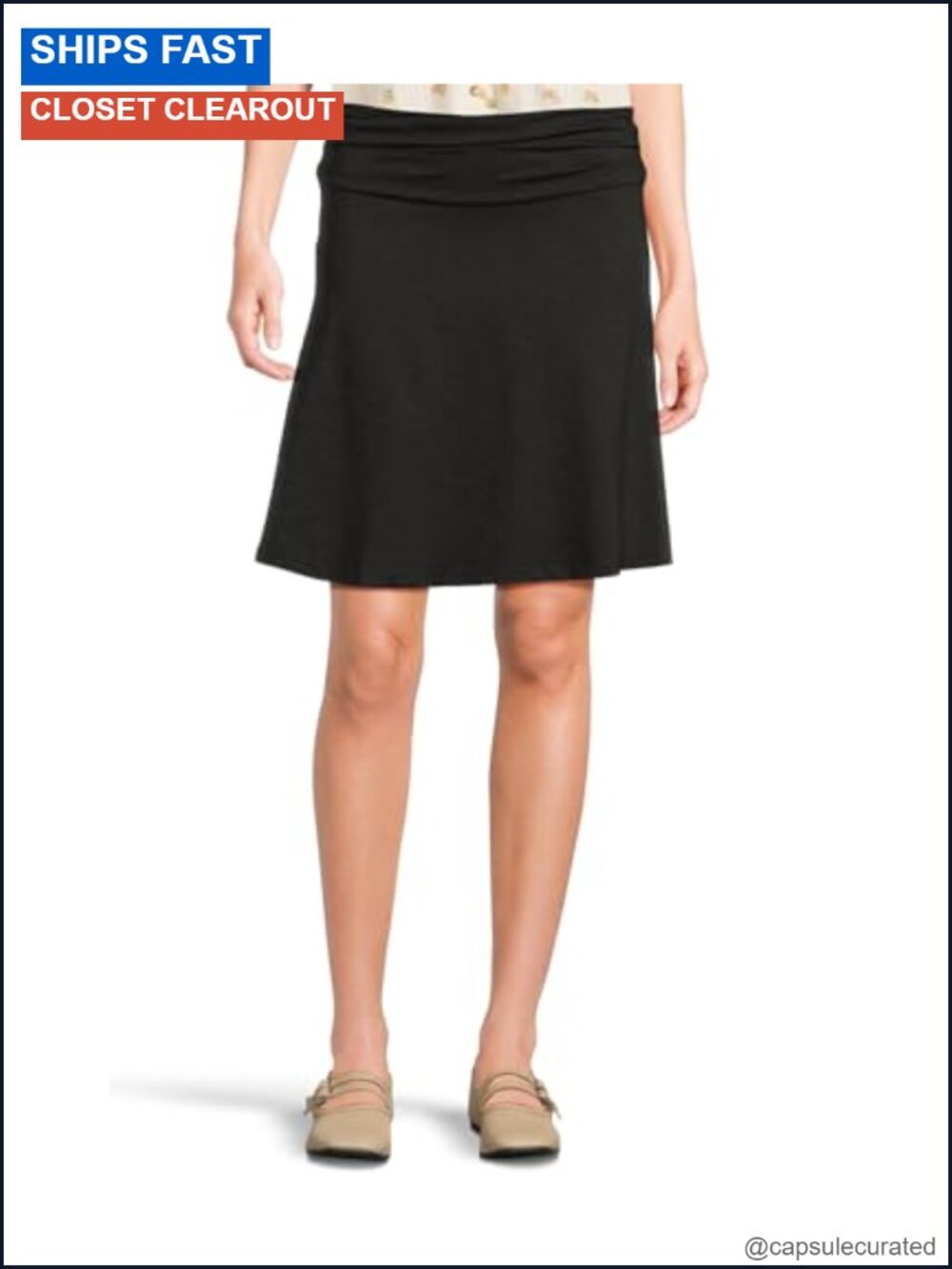 Toad&Co Chaka Skirt Organic Cotton Tencel A-Line Active Skirt